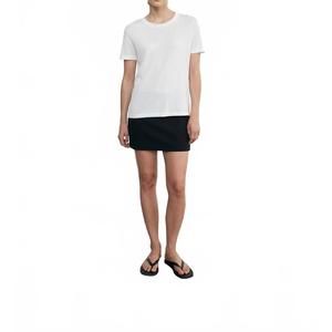 NEW ENZA COSTA silk knit perfect tee in white